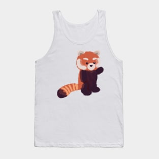 Cute red panda standing Tank Top